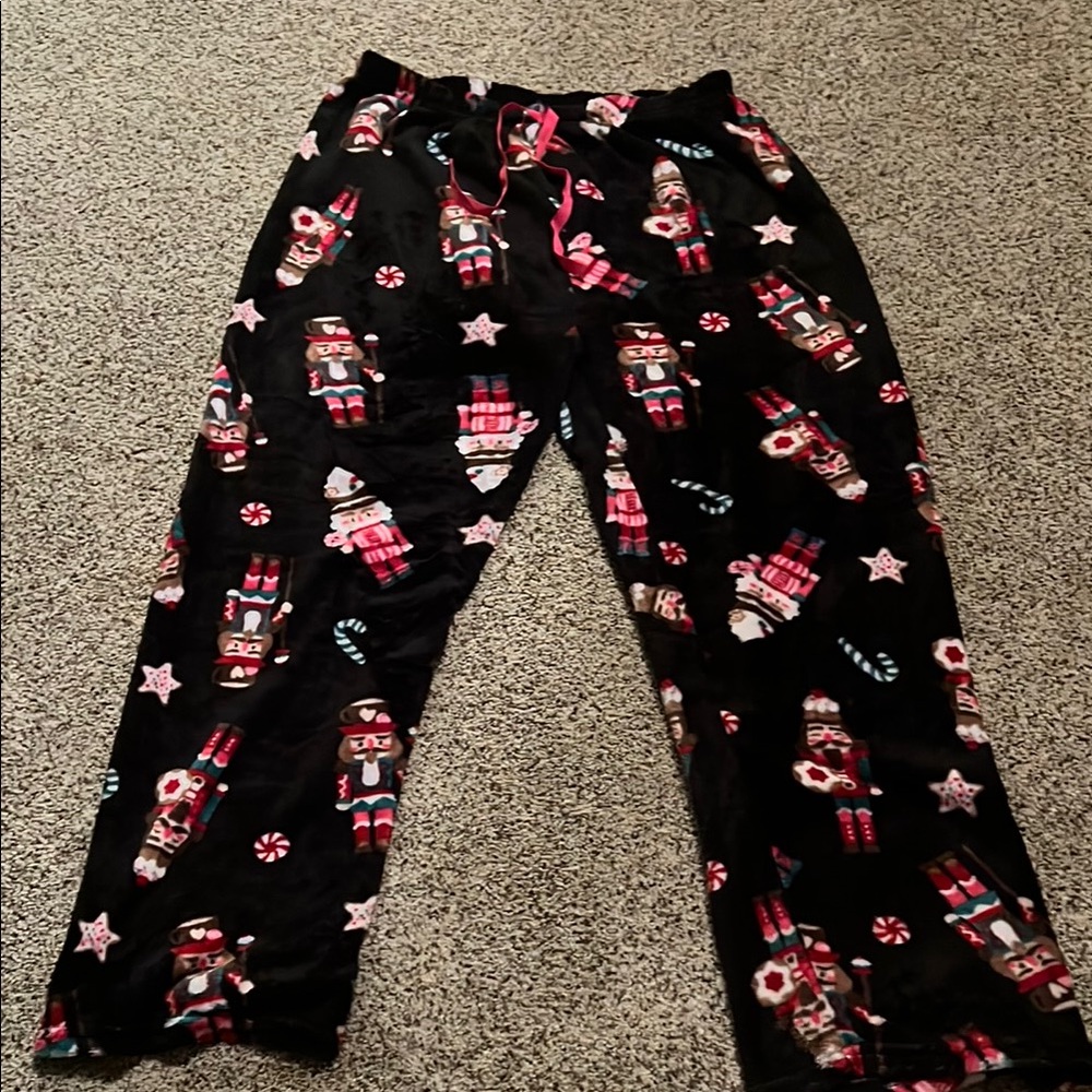 Nutcracker Pajama Pants - Black and Red